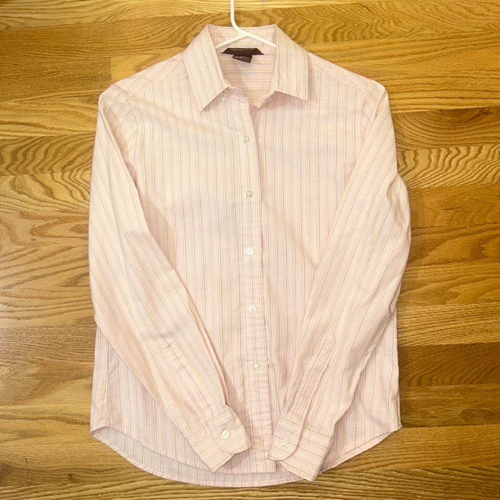 Great Connections Vintage Button Down Dress Shirt w Stripes Size 9